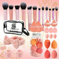 Makeup Brush Set 41/47PCS Professional Ultra-Soft Eyeshadow Blending Kit - Concealer Contour Foundation Brushes & Sponges for Flawless Application - Retractable Travel Design Wet D - product image 20