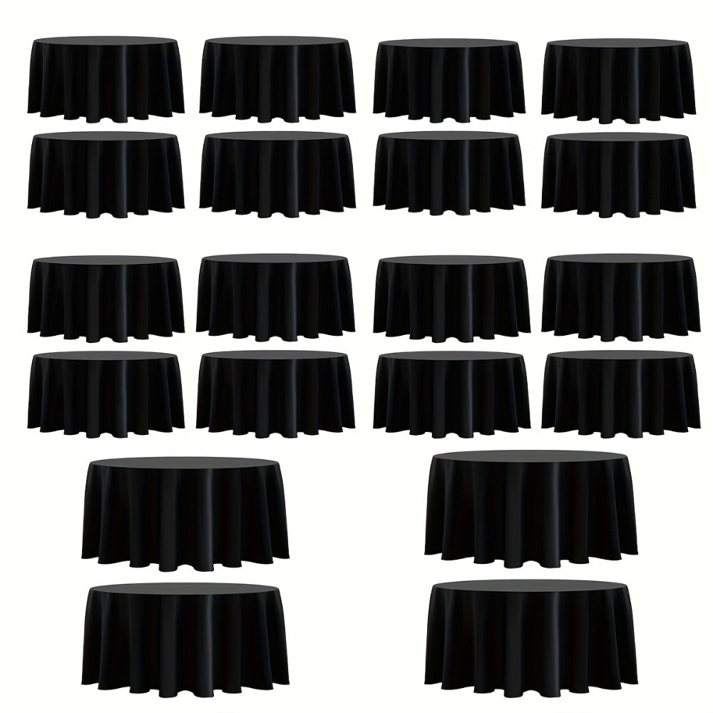 120 Inch Round Tablecloth Bulk Pack – Wrinkle-Free Table Cover for Wedding, Party, Christmas & Halloween, Black or White (6/12/18 Pack) - product image 14