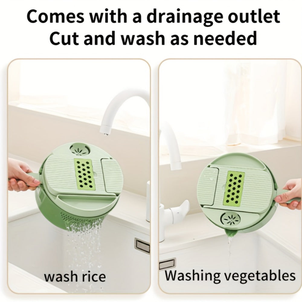 Vegetable Chopper 16-in-1 Manual Food Chopper Slicer Dicer Grater with Container – Professional Onion Potato Carrot Cutter Kitchen Tool - product image 9