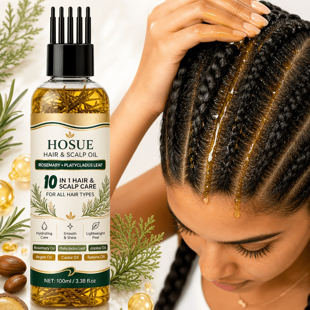 Hair Growth Oil 10-in-1 Botanical Herbal Blend Batana Rosemary Fenugreek Castor Red Onion Ginseng Turmeric Pumpkin Seed Nourishes Strengthens Shines All Hair Types 3.38oz - product image 5