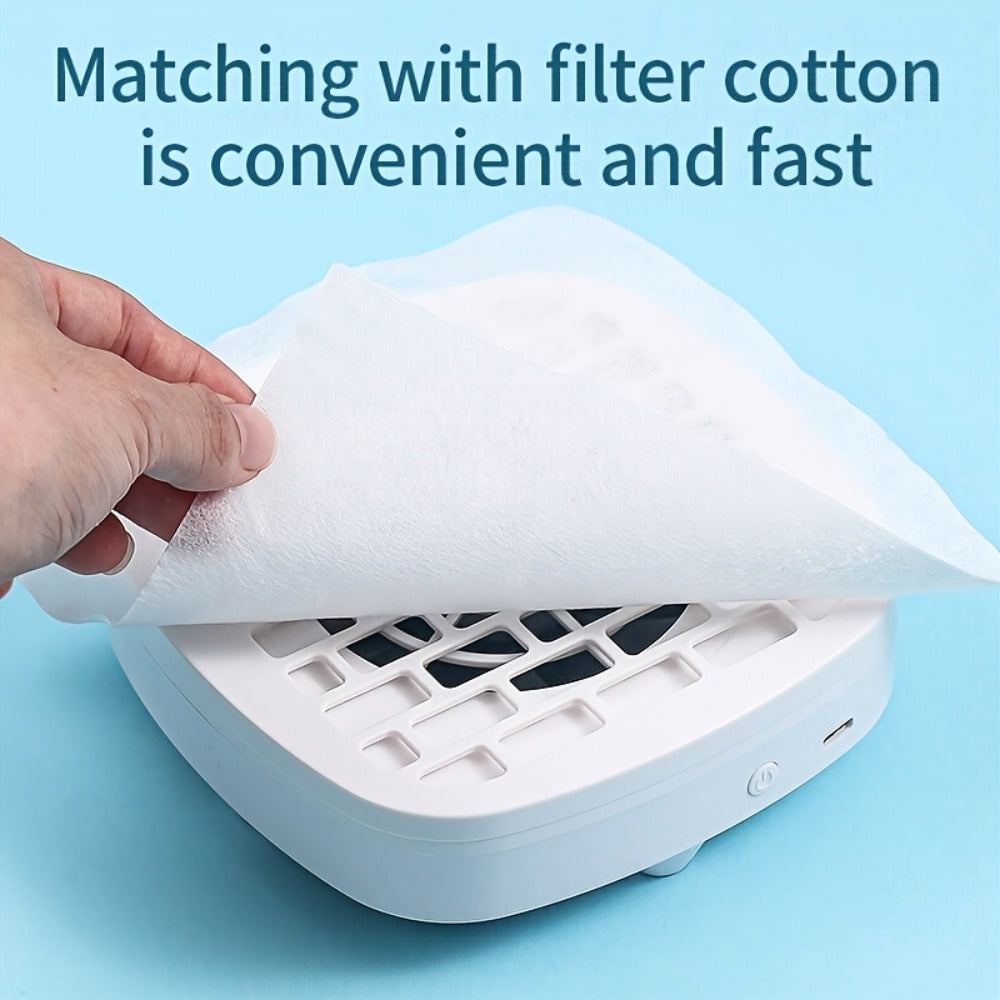 Nail Dust Collector Mini USB Electric Vacuum Cleaner with 10 Filter Pads & Strong Suction – Portable Nail Dust Suction Machine for Acrylic Gel Filing, Home Nail Station, Salon & Tr - product image 10