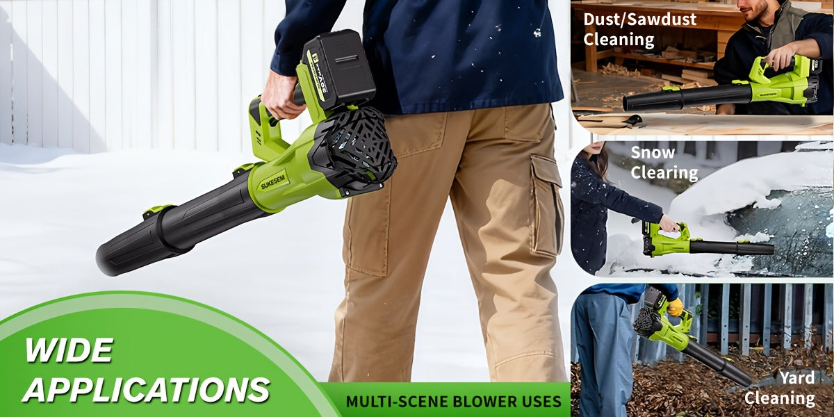 Turbo Jet Dryer, Electric Wireless Snow Blower | 20V/4.0AH Battery, High-Pressure Air Dryer, Handheld Snow Removal Machine, Plastic Material, Rechargeable - product image 16