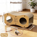 Cat Scratching Post with Integrated Cat Bed – Sturdy Walnut Wood Base, 4-Season Woven Scratch Pad, Indoor Cat Scratcher Lounge for Scratching, Lounging & Play - product image 2