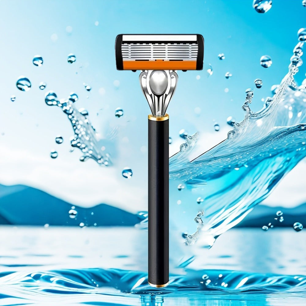 Safety Razor Set with Replacement Blades – Anti-Slip Metal Handle, Contour Fitting, Fully Washable Shaving Kit for Men | 24 or 36 Blades - product image 11