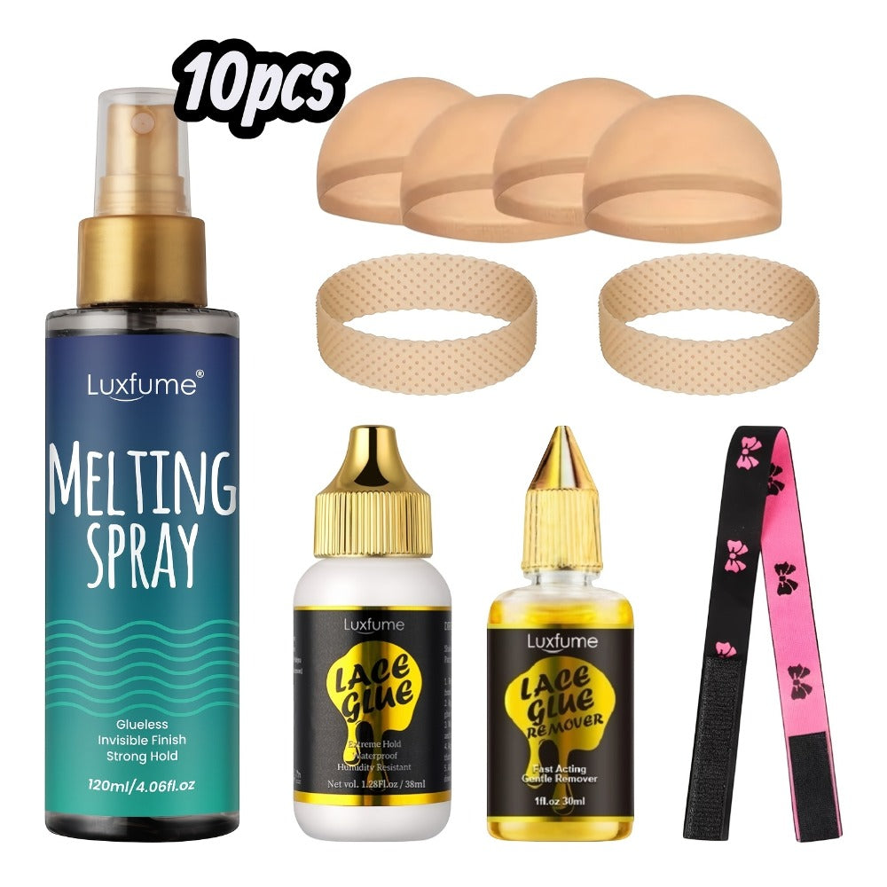 Glueless Lace Melting Spray for Wigs Maximum Hold Quick Dry No Residue – Invisible Wig Bonding Spray | Natural Hairline Finish | Daily Wear Women Wig Starter Kit - product image 7