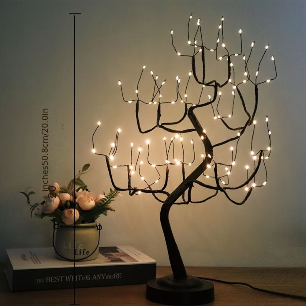 LED Tabletop Tree Light 20 Inch, 108 LED Fairy Lighted Branch Tree Lamp with 8 Lighting Modes & Timer, USB or Battery Powered Desk Decor for Bedroom Home Office Christmas Halloween - product image 3