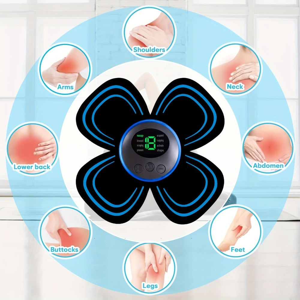 EMS Muscle Stimulator Massager Patch – Full Body Electric Massage Device with 8 Modes & 19 Intensity Levels for Shoulder, Arm, Leg, Waist & Cervical Spine Pain Relief - product image 3