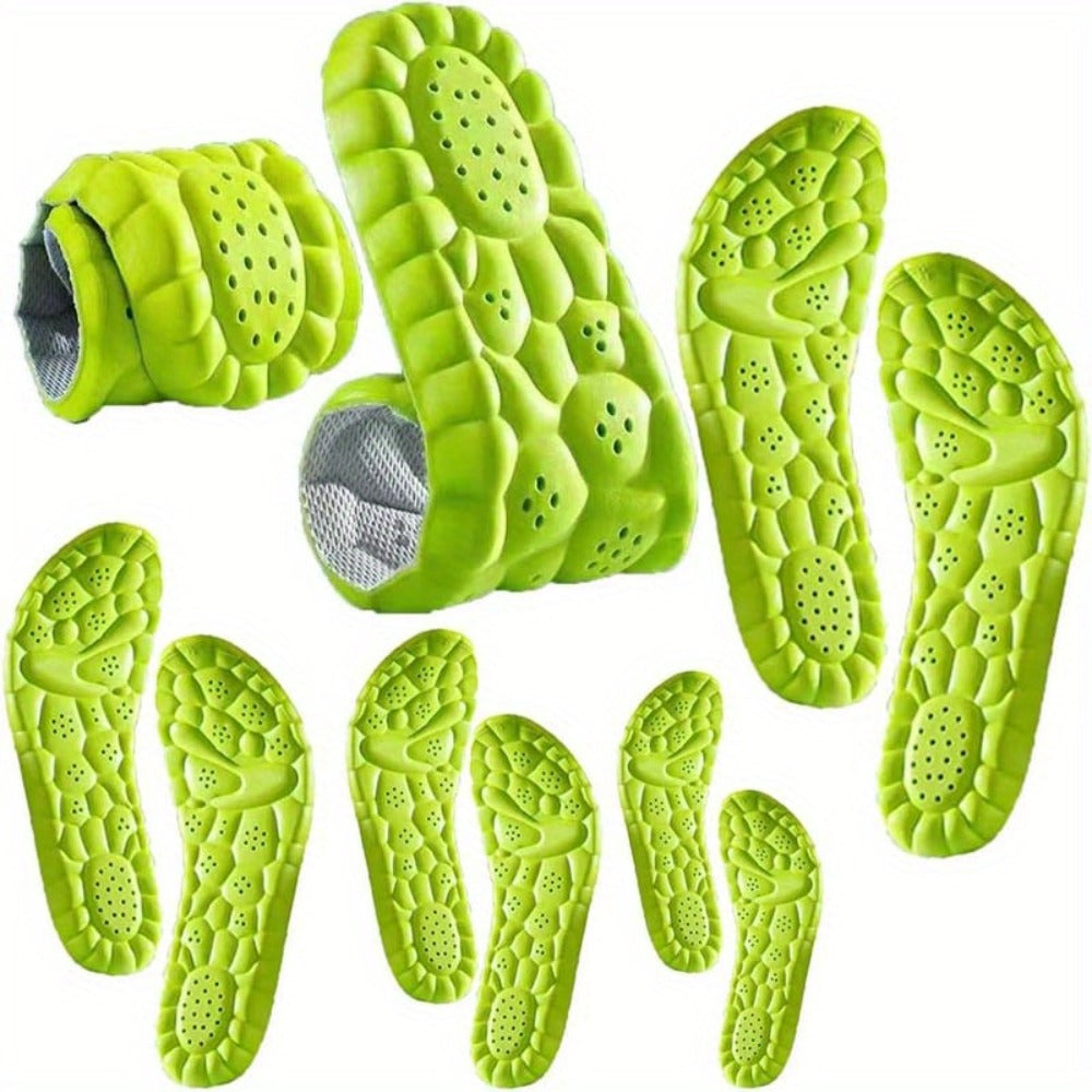 Foam Cushion Insoles 8pcs (4 Pairs) – Breathable Anti-Sweat Sports & Work Insoles for Men & Women, EU 35-46 - product image