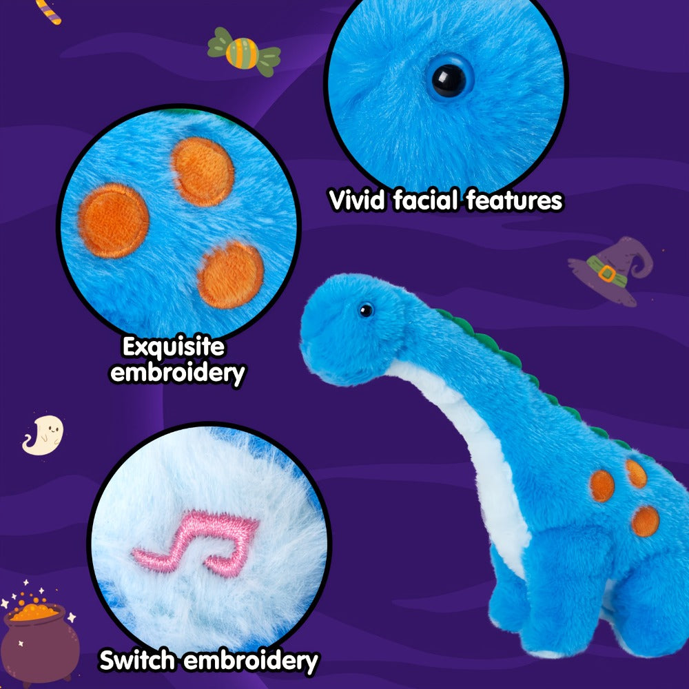 Dinosaur Stuffed Animal Plush Glowing Blue Dino with Music LED Light Up Soft Toy Glow in the Dark Birthday Gift for Kids Boys Girls Dinosaur Lovers for Home - product image 5