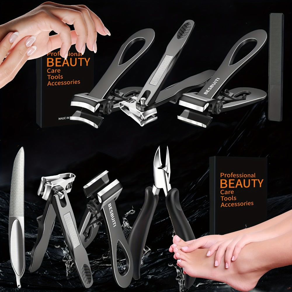 Thick Toenail Clipper Set for Seniors & Diabetics — Wide Jaw Ingrown Toenail Clipper, Heavy Duty Angled Nail Clipper & Nail File Kit for Men and Women, Professional Thick Nail Cutt - product image 6