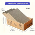 Cardboard Cat Scratching Board 5pcs Reversible Extra Large with Box Indoor Cat Scratch Pad Sofa Resting Playing Lounge Set Regular and XL for Happy Pets - product image 3
