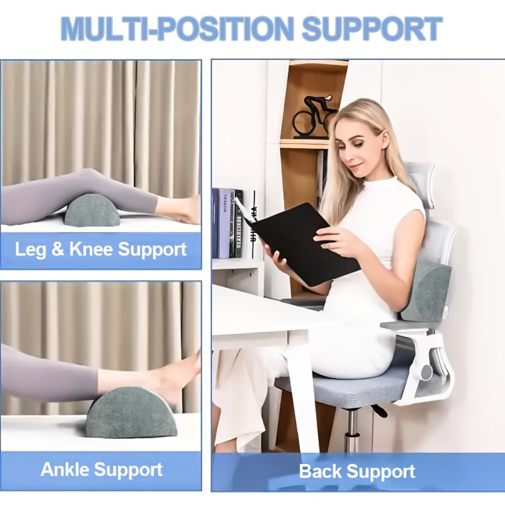 Memory Foam Lumbar Support Pillow Slow Rebound Half-Roll Multifunctional Leg Neck Back Support for Sleep Rest Recliner Elderly Bed Sofa Chair - product image 17