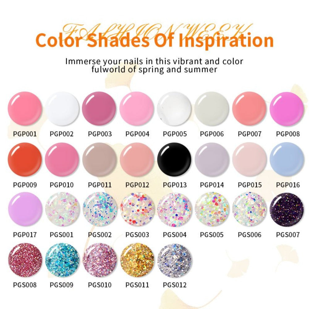 Gel Nail Polish Kit with UV Lamp & Electric Nail Drill - 12 Colors Gel Polish Set, Poly Extension Gel, Top & Base Coat, Glitter Nail Art Complete Starter Set for Home Salon, Beginn - product image 24