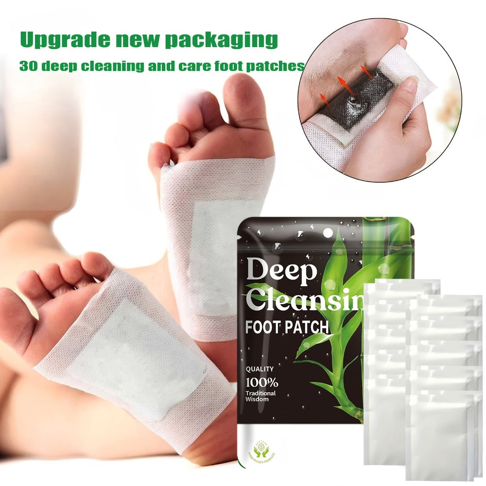 Detox Foot Patches with Bamboo Vinegar Ginger & Lavender — Natural Plant Formula Deep Cleansing Overnight Foot Pads, Moisturizing Soothing Foot Care for Tired Aching Feet, Home Spa - product image 8