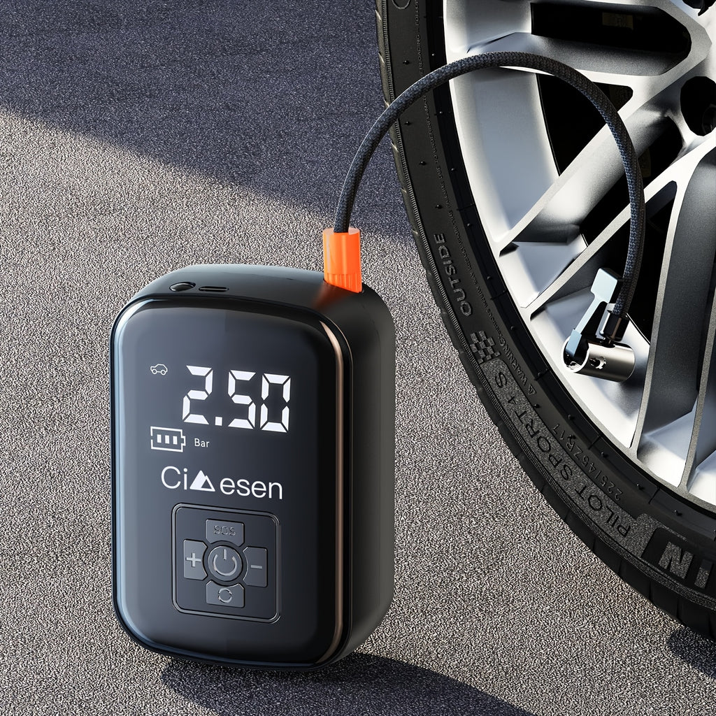 1pc Tire Inflator Portable Air Compressor, Fast Cordless Air Pump, Digital Display With Multi-function Nozzle Adapter and Long-lasting Lithium Battery For Car - product image 13