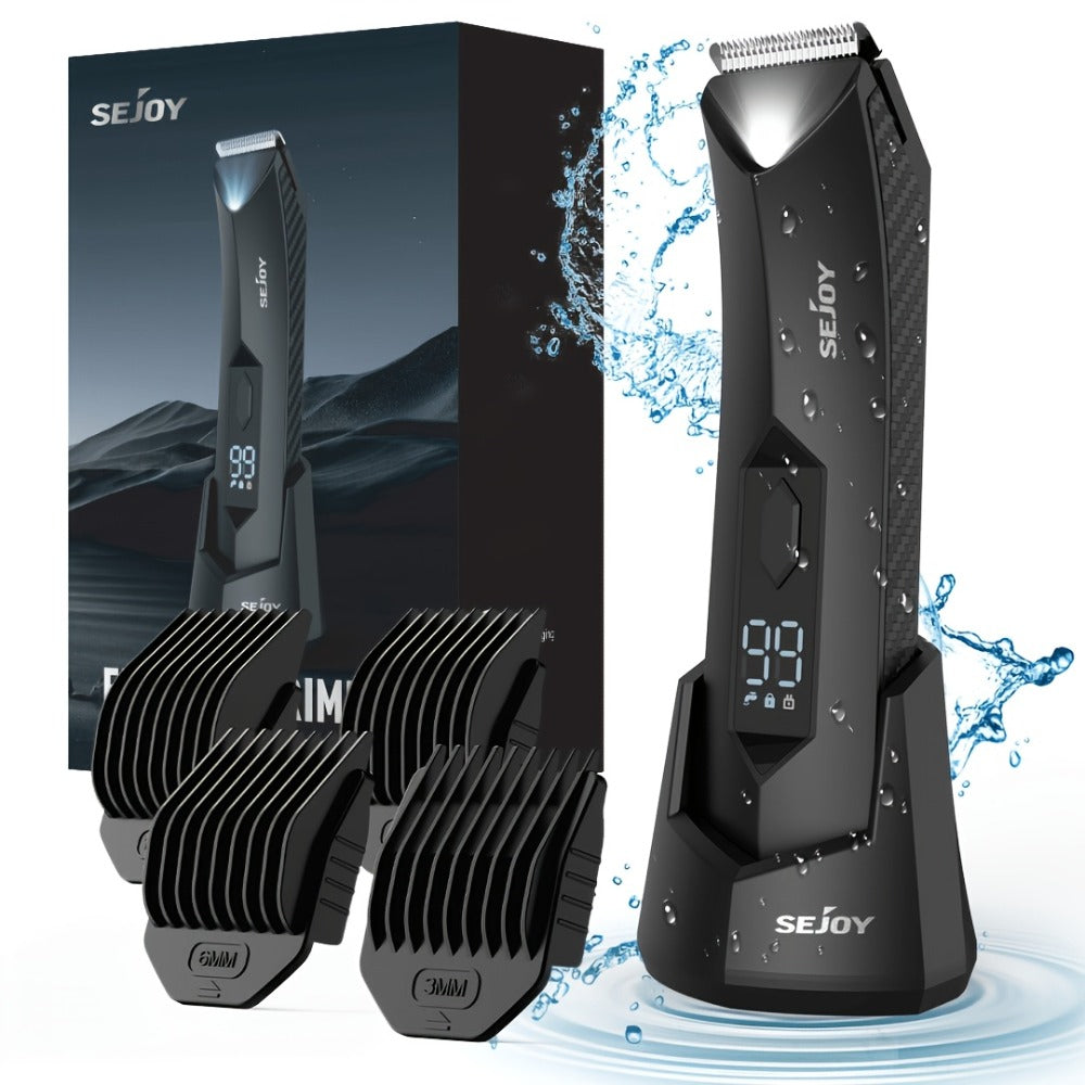 Beard Trimmer for Men Cordless Electric USB Rechargeable with Precision Dial 5-Level Adjustable – Mustache Facial Hair Trimmer Grooming Tool, Perfect Men's Gift - product image 7