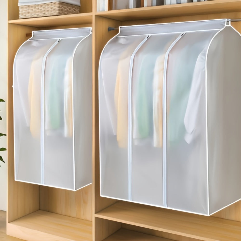 Garment Bag Clothes Dust Cover - Translucent PEVA Waterproof Hanging Storage Bag for Coat Dress Suit, Thickened Washable, Multiple Sizes - product image