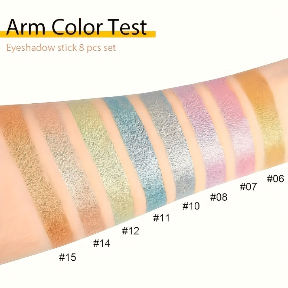 Fluorescent Eye Shadow Pen Set 8 or 16 Pcs – Shimmer Matte & Neon Gel Eyeliner Pencil Kit, Waterproof Vibrant Eye Makeup for Holiday Party Festival, Gift for Women - product image 11