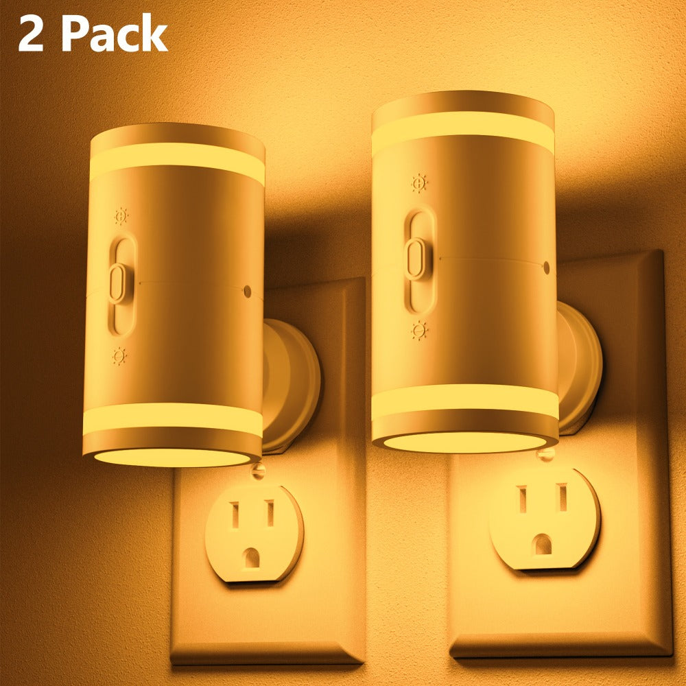 LED Night Light Plug In Dusk to Dawn Sensor – 5-120LM Adjustable Brightness, 3 Color Temperatures, Modern Plug-In Night Lights for Hallway, Bedroom, Staircase, Bathroom & Toddler R - product image 5