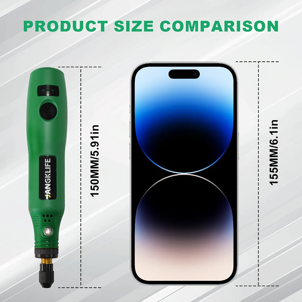 Cordless Rotary Tool Kit 102pcs – Rechargeable Engraving Pen with Adjustable Speed for Wood Carving, Sanding, Polishing & Etching, Portable Mini Electric Grinder - product image 2