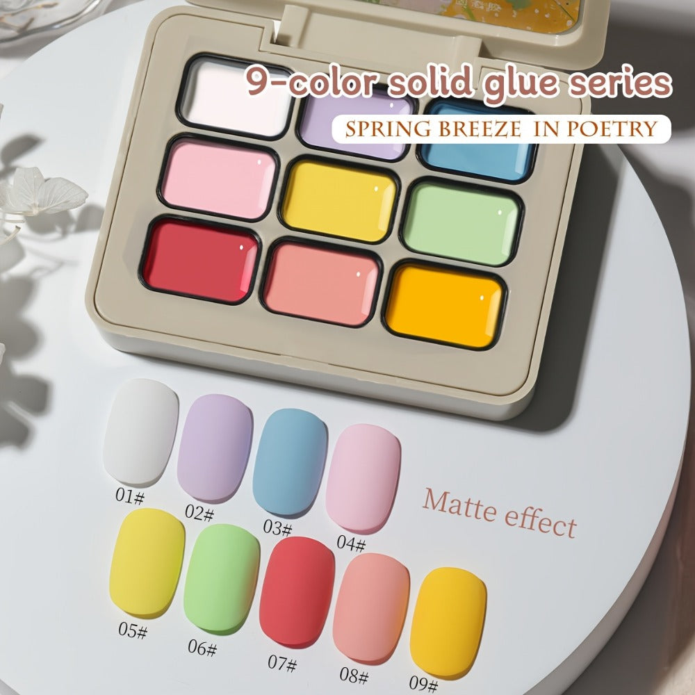 Gel Nail Polish Set 9 Colors with LED Lamp Pen MORDDA Spring Breeze - High Saturation Creamy Alcohol-Free Soak Off UV LED Long Lasting Shimmer Finish Salon & Home DIY Manicure Holi - product image 7