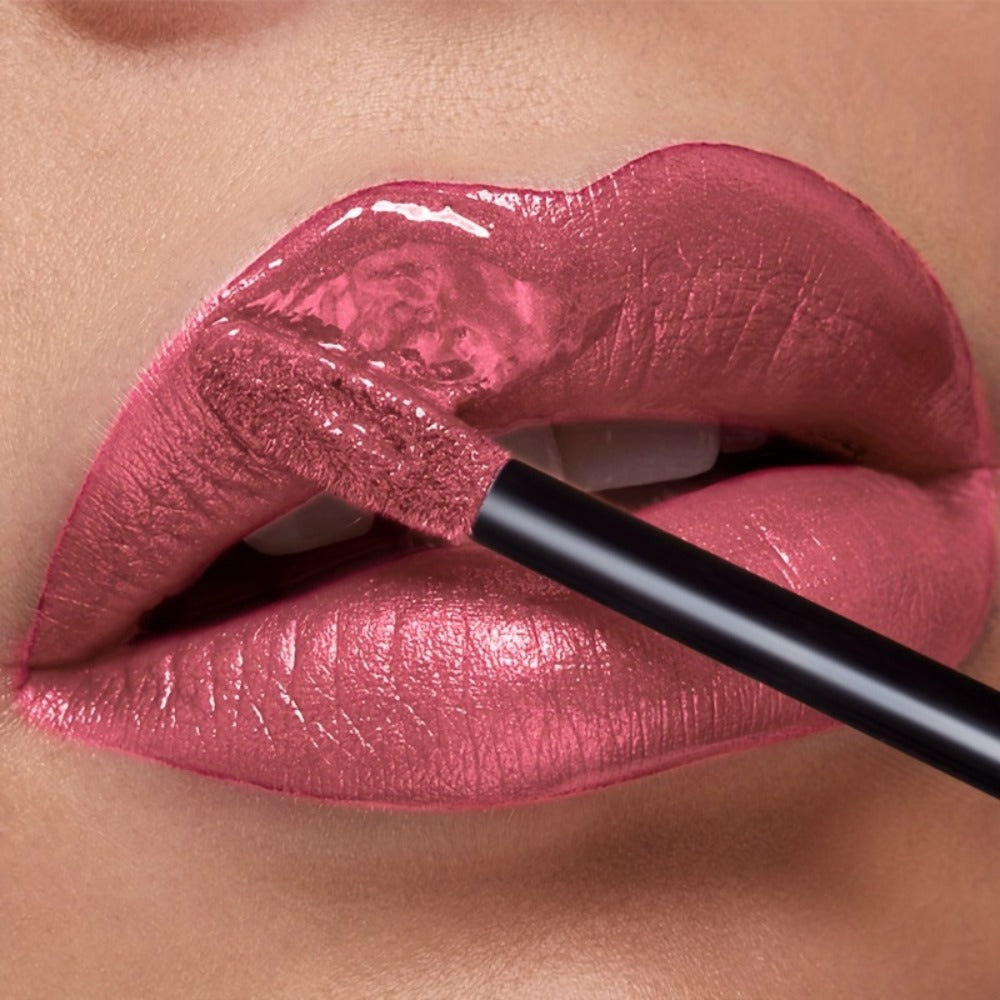 Metallic Glitter Liquid Lipstick 22 Shades Waterproof Shimmer Lip Gloss Non-Sticky Plant Squalane Formula - Long-Lasting Transfer-Proof Bold Lip Tint for Party Festival Bridal Dail - product image 7