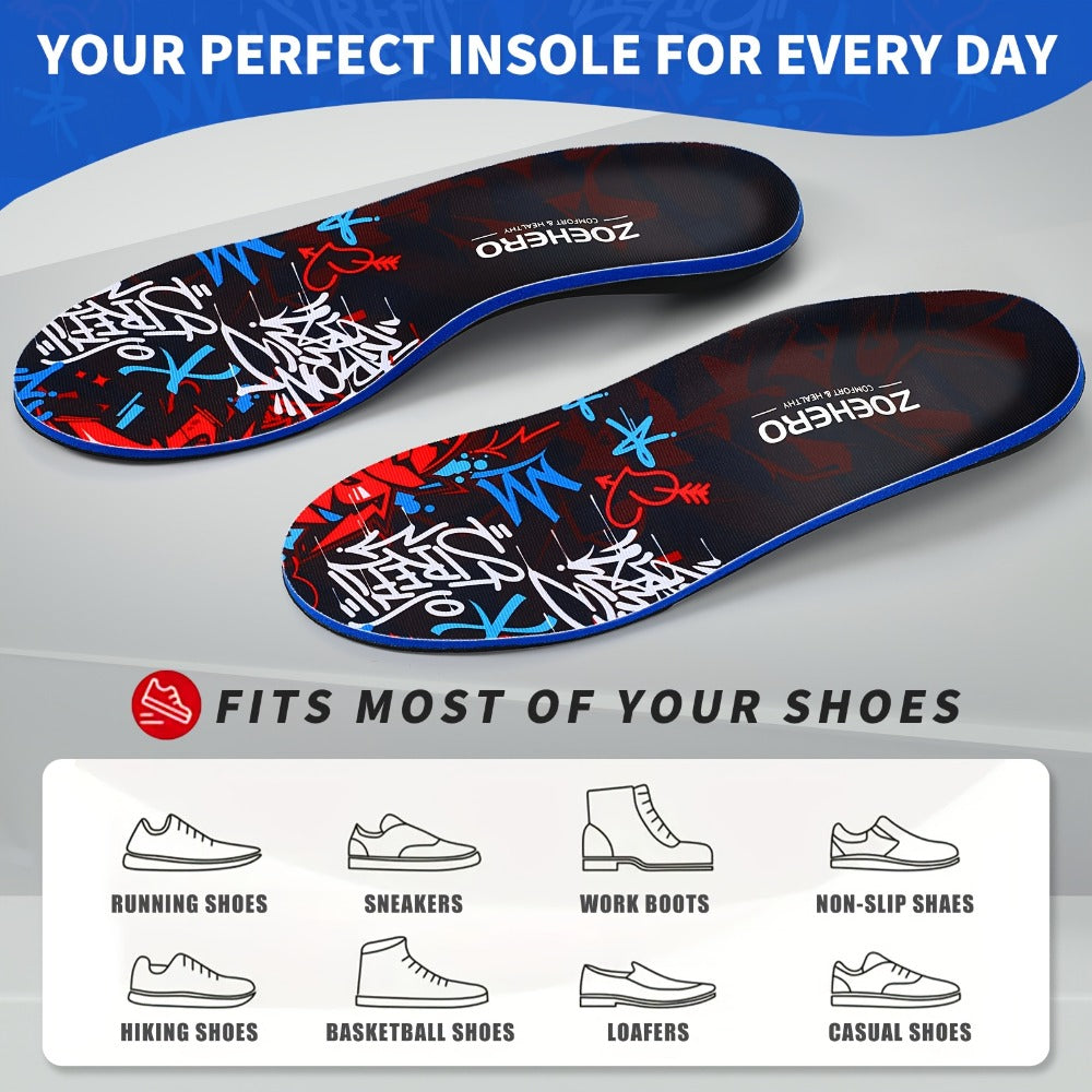 Arch Support Insoles for Men & Women - Heavy Duty Flat Feet Shoe Inserts, Shock Absorbing Comfort Insoles for Standing All Day, Work, Sports, Walking & Hiking - product image 6
