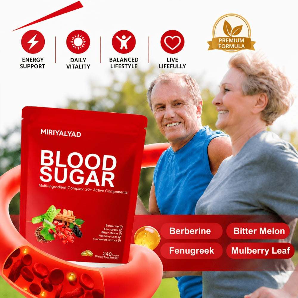 Berberine Blood Sugar Support Supplement 240 Softgels with Cinnamon Bitter Melon Gymnema Sylvestre 20+ Herbal Complex for Glucose Balance Insulin Sensitivity Metabolic Wellness Men - product image