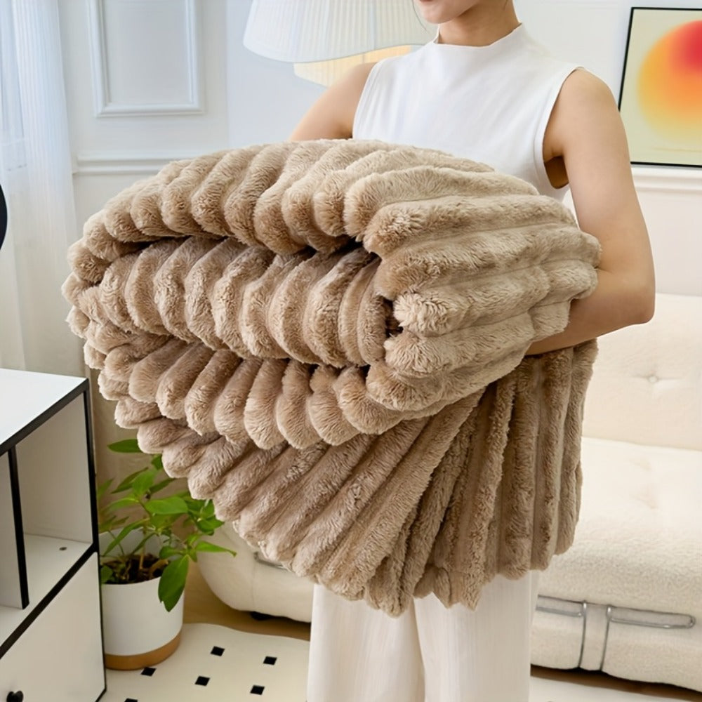 500gsm Heavy Plush Blanket – Ultra Thick Soft Warm Fluffy Blanket for Bed, Sofa & Travel, Baby to Double Size, 5 Colors - product image 16