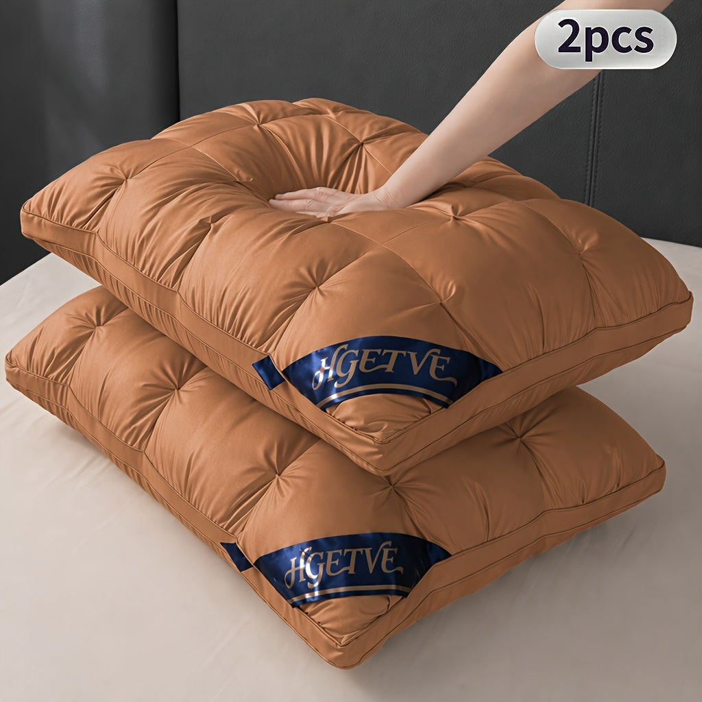 2pcs Hotel Quality Sleep Pillow, Deep Sleep Neck Pillow, Highly Elastic and Plump Pillow Core, Hypoallergenic and Skin-Friendly Pillowcase, Easy Clean, Soft - product image 11
