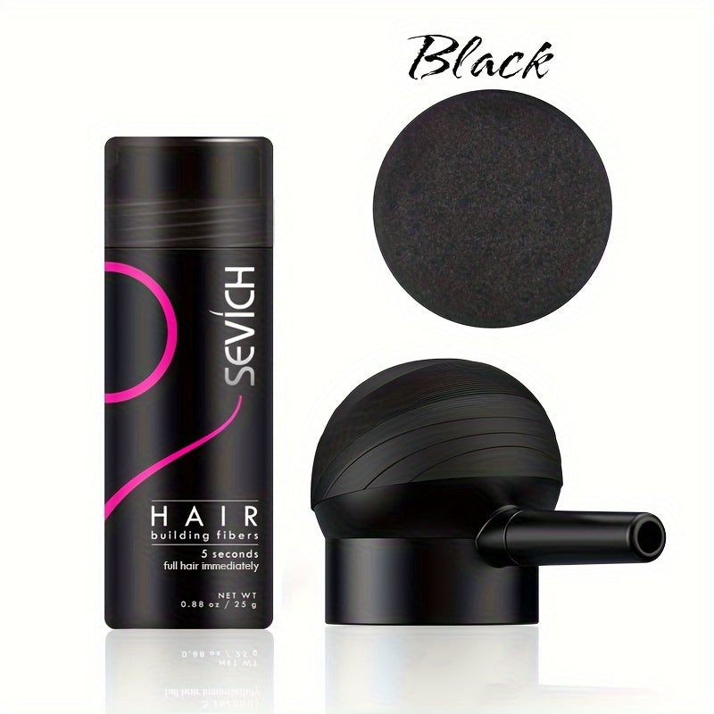 Hair Building Fibers with Spray Head 2-Pack Set - Instant Thickening Powder for Thinning Hair, Conceals Hair Loss, Bald Spots & Receding Hairline, Black Dark Brown Medium Brown - product image 13