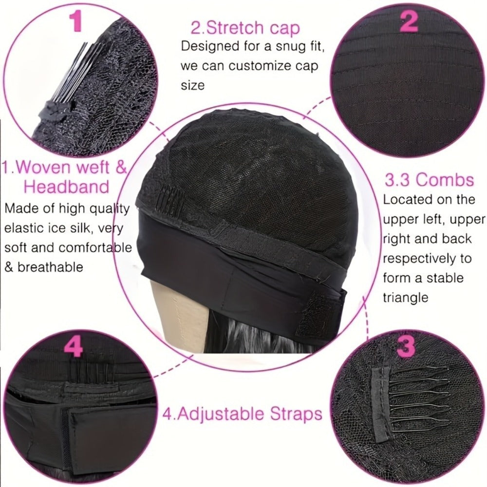 Headband Wig Human Hair Short Curly Pixie 14 Inch No Glue No Lace Glueless Wear and Go Natural Black Beginner Friendly for Women Daily Wear Travel Work Easy Install - product image 5