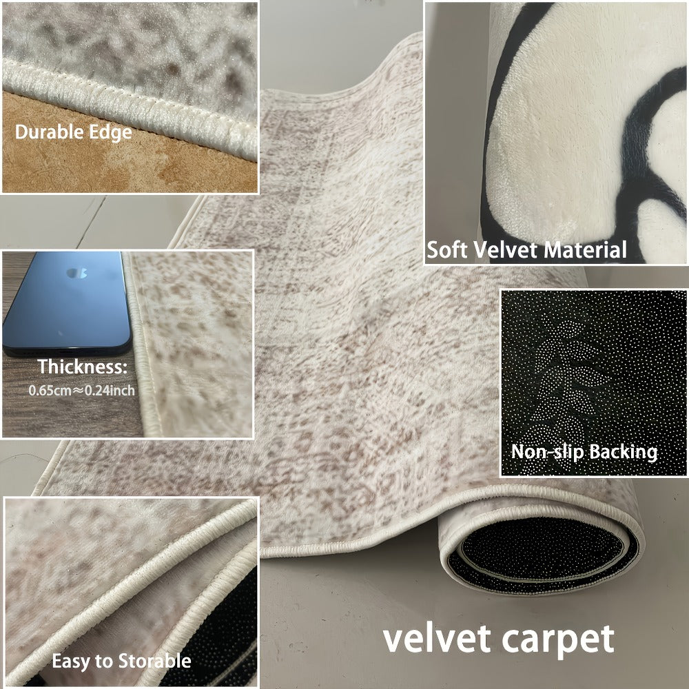 Large Area Rug for Living Room Bedroom – Soft Fluffy Persian Bohemian Style Floor Mat, Anti-Slip Backing, Machine Washable, Vintage Carpet for Modern & Traditional Decor, Multiple  - product image 13