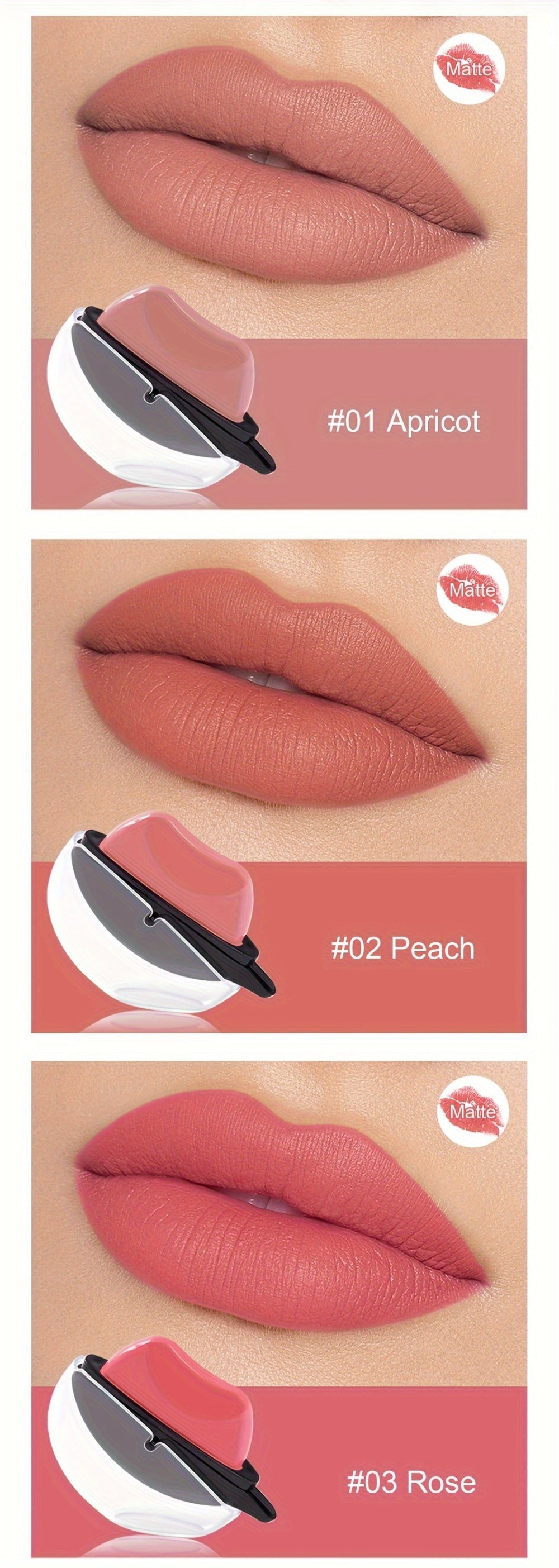 Color Changing Lipstick Set 6pcs Matte pH Reactive Lip-Shaped with Jasmine Scent - Non-Fade Long-Lasting Velvety Formula, Multi-Shade Lip Makeup Gift Set for Women & Girls - product image 12