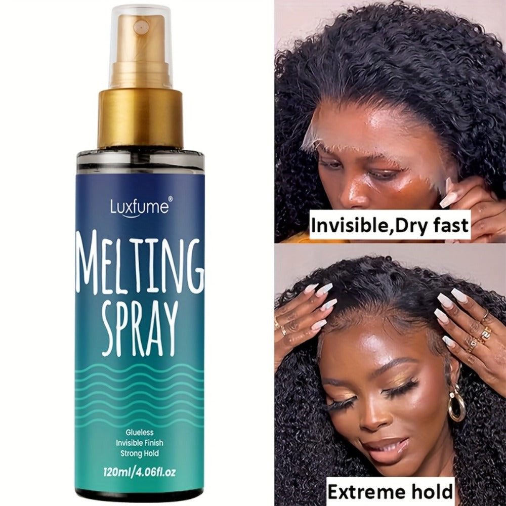 Glueless Lace Melting Spray for Wigs Maximum Hold Quick Dry No Residue – Invisible Wig Bonding Spray | Natural Hairline Finish | Daily Wear Women Wig Starter Kit - product image 8
