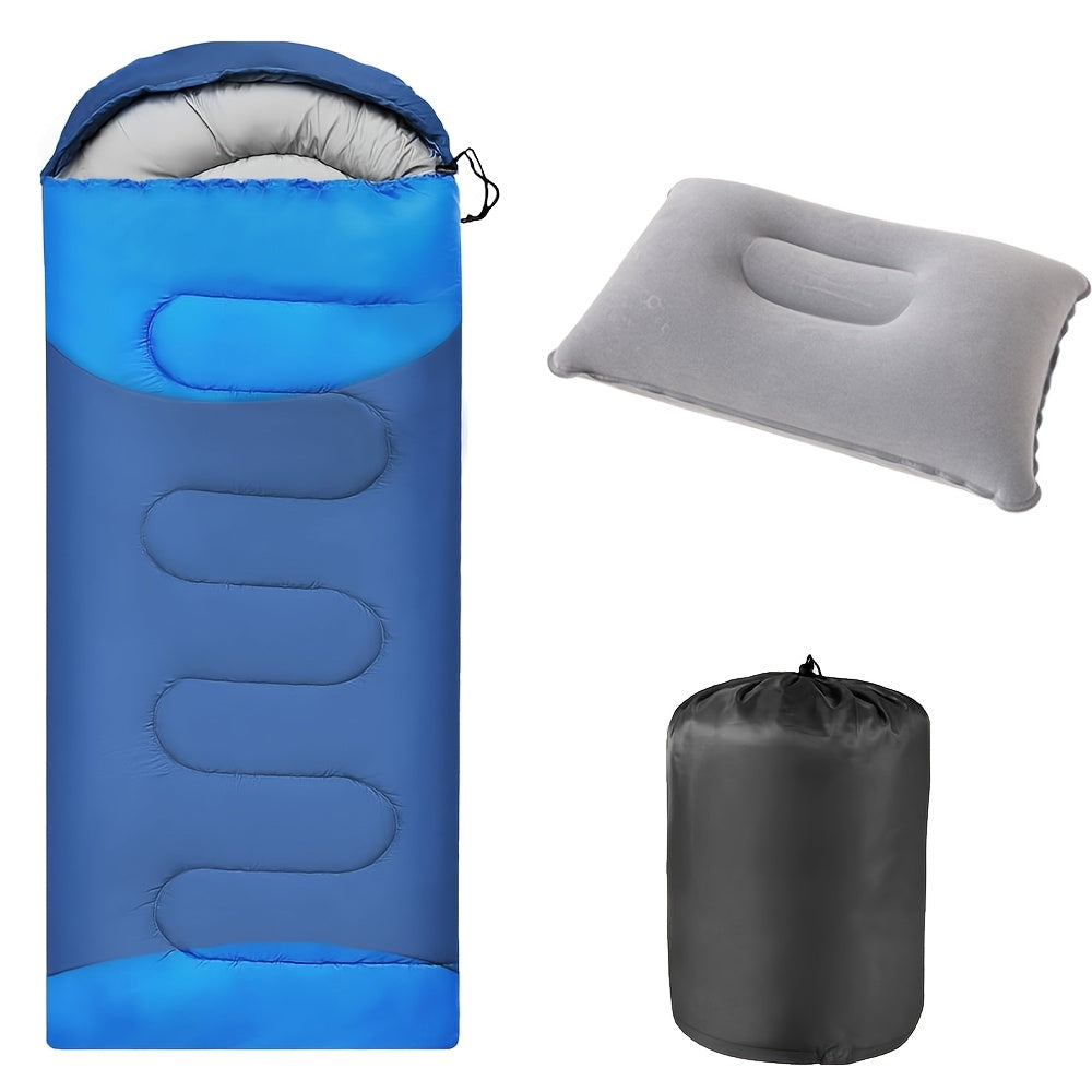 Featherlight Sleeping Bag for Backpacking Camping Hiking – 68°F Warm Weather Rating, Compression Bag Included, Outdoor Travel Hunting Sleep Bag for Adults