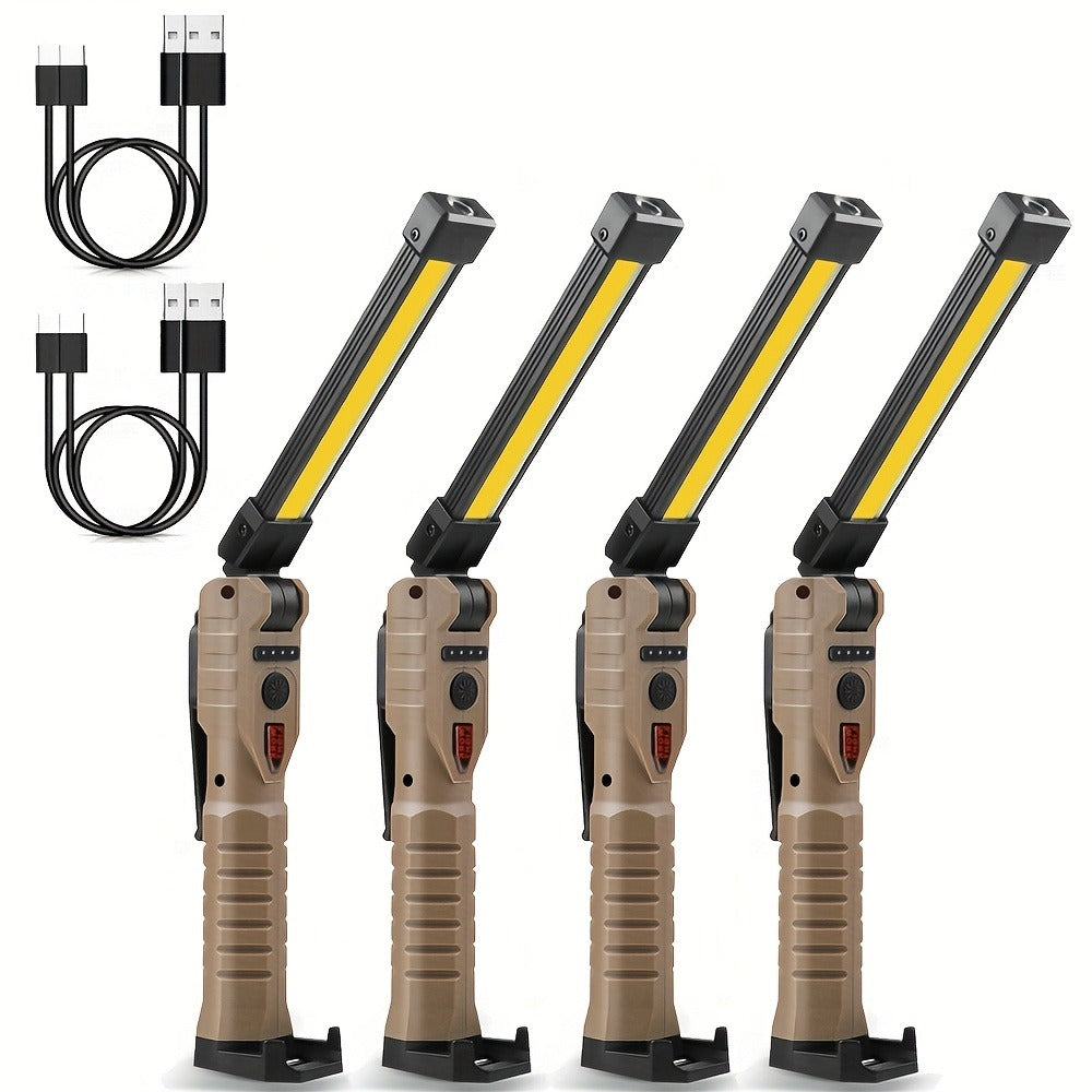 COB LED Work Light Magnetic Base Rechargeable USB 20000 Lumens 7 Modes 180° Rotation Portable Hanging Flashlight with Built-in Battery Power Bank Function for Workshop Garage Car R - product image 7