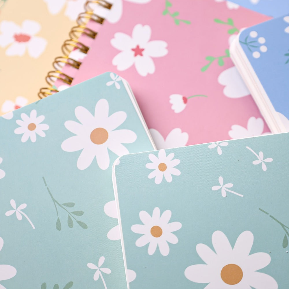 A6 Spiral Notebooks 8 Pack - Floral Design College Ruled Journals with Tear-Off Pages | Portable Memo Pads for Students & Office | Gift Set - product image 8