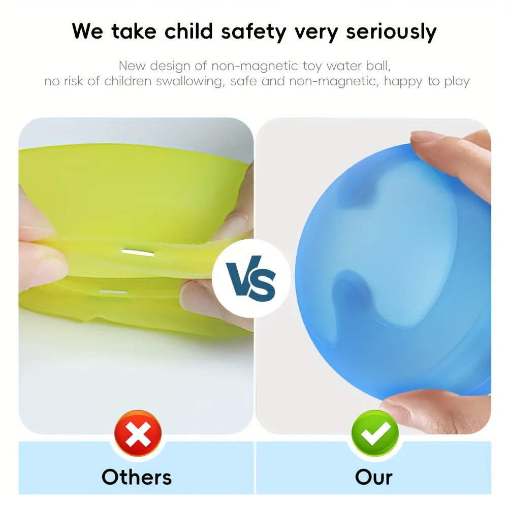 No Magnets Quick-Fill Leak-Proof Splash Balls, Eco-Friendly Outdoor Summer Toy for Pool Party Backyard Water Fight Games – Reusable Silicone Water Balloons - product image 6