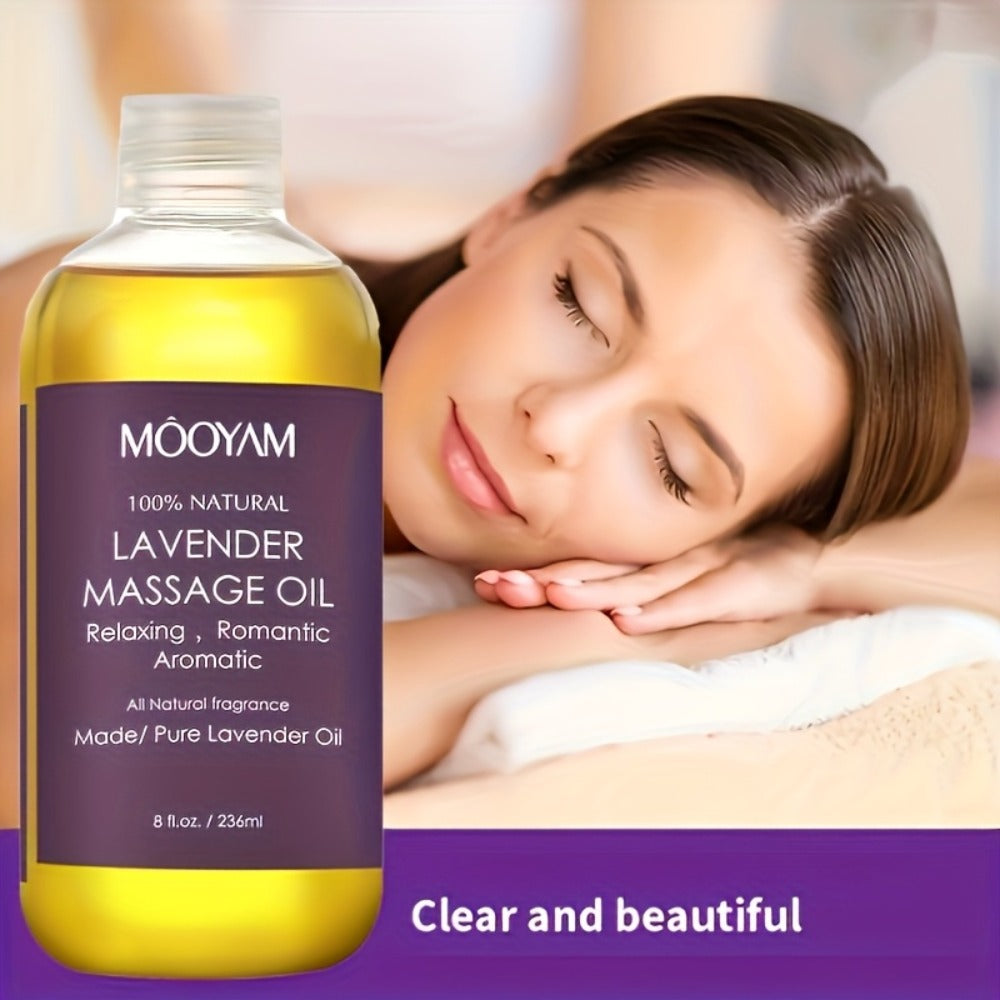 Body Massage Oil with Lavender, Nut Oil & Grapefruit - Deeply Moisturizing Aromatherapy Oil for Dry Skin, Relaxation & Nourishment, Lightweight Non-Greasy Formula for Women & Men - product image 9