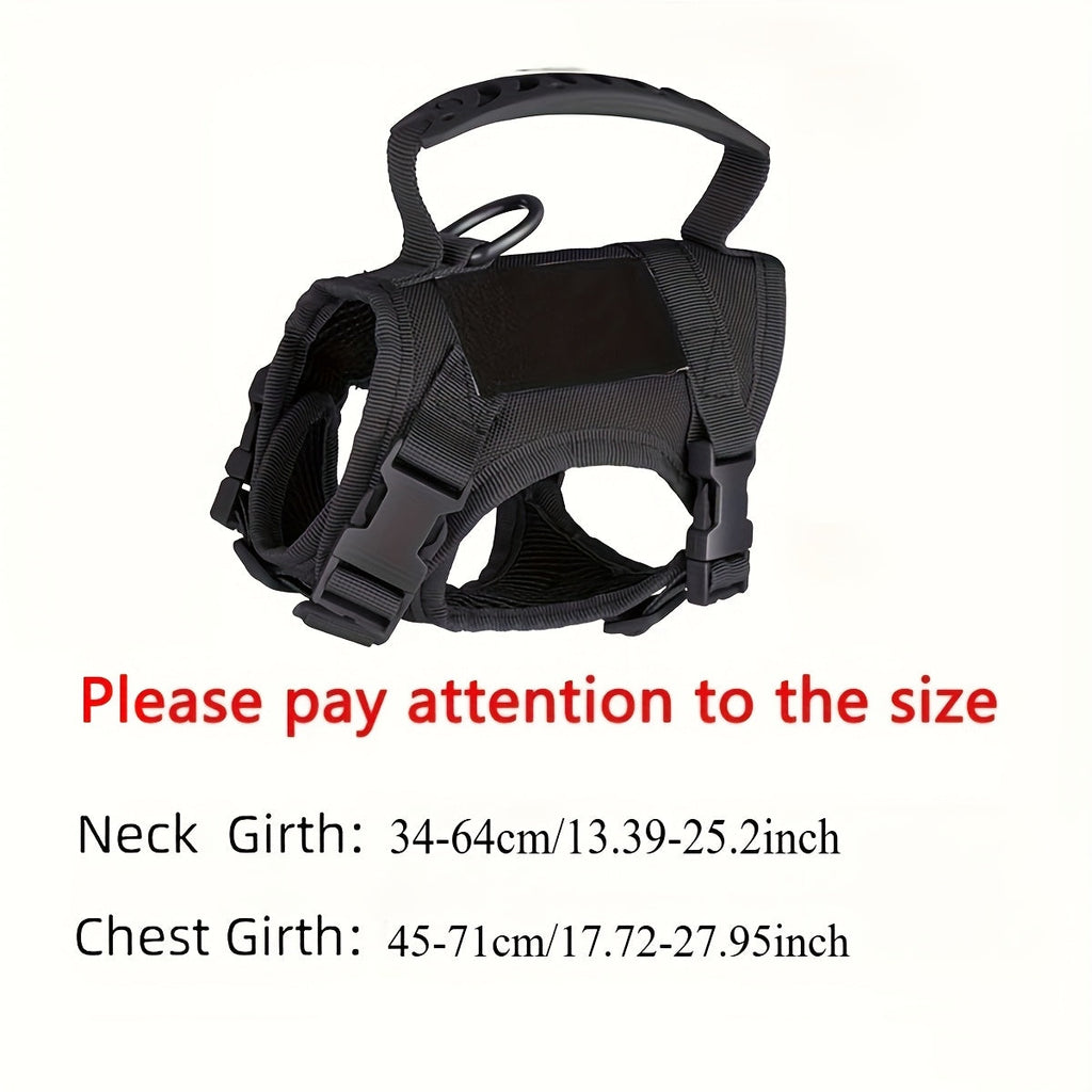 Escape-Proof Training Vest Harness in Black Khaki Red Rose Red Mineral Green & Mixed Colors | Cat Tactical Vest Harness Adjustable 600D Chest Strap for Cats - product image 2