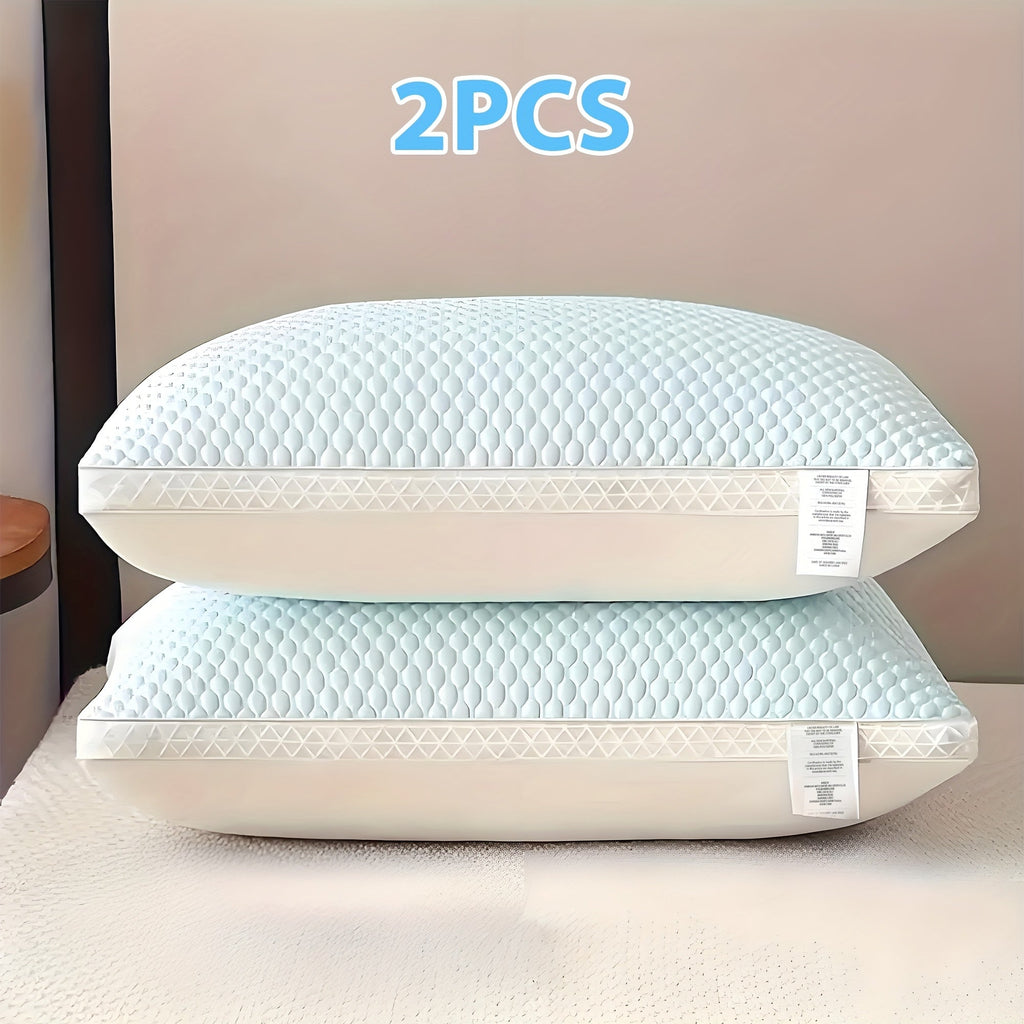 Cooling Ergonomic Neck Pillow 2 Pack Orthopedic Contour Support Adjustable Filling Cool Sensation Breathable Fabric Machine Washable Removable Cover for Side Back Stomach Sleepers - product image 13