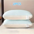 Cooling Ergonomic Neck Pillow 2 Pack Orthopedic Contour Support Adjustable Filling Cool Sensation Breathable Fabric Machine Washable Removable Cover for Side Back Stomach Sleepers - product image 13