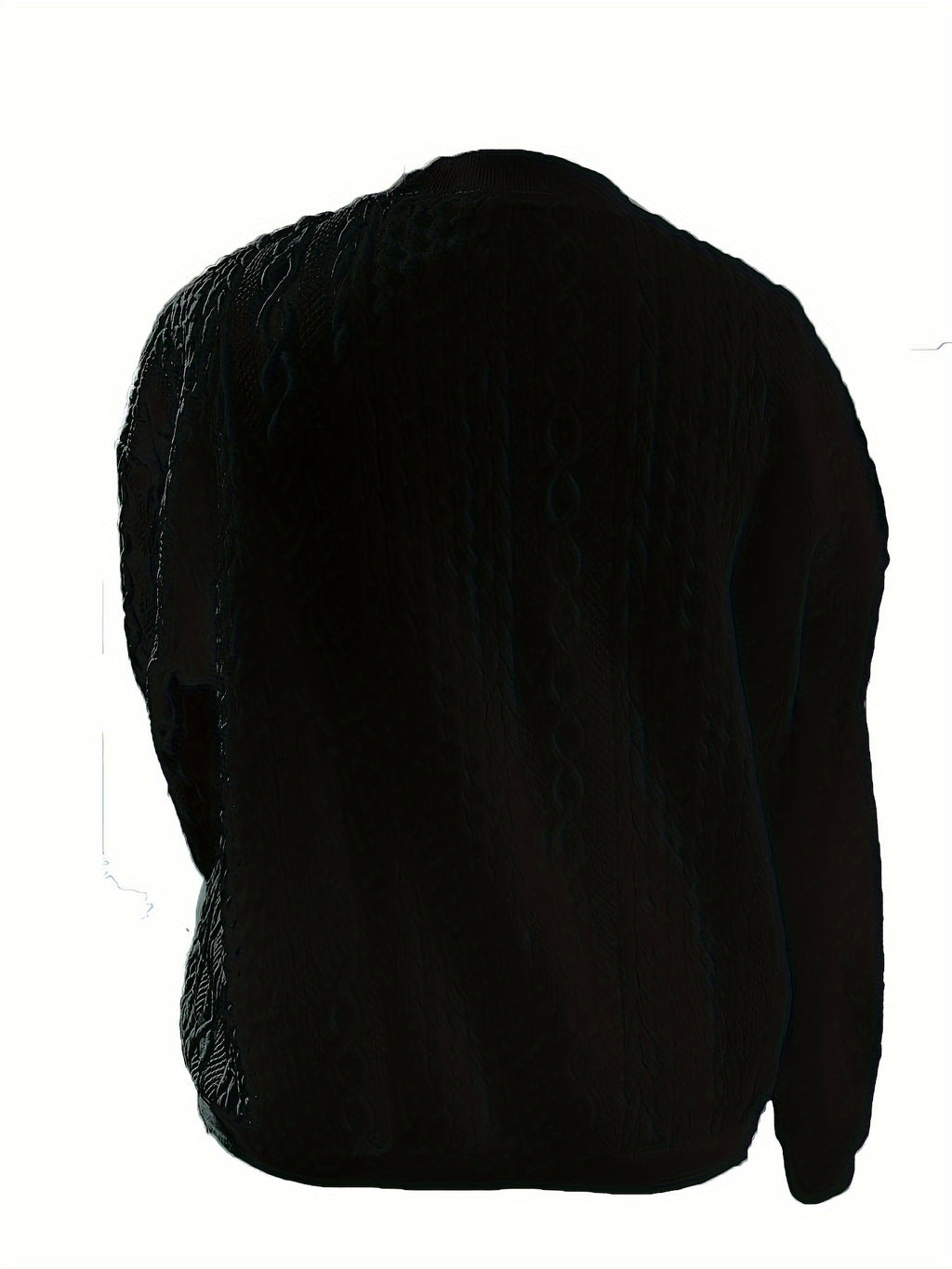 Plus Size, Plus Size Zip Up Textured Solid Jacket, Casual Long Sleeve Outerwear for Fall & Spring, Women's Plus Size Clothing - product image 12