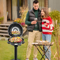 Electric Indoor Grill Smokeless Vertical Design 1.12 SqFt Griddle Warming Rack Adjustable Temp 200-425F Pull-Out Drip Pan 304 Stainless Steel for Steak BBQ Panini Camping - product image 7