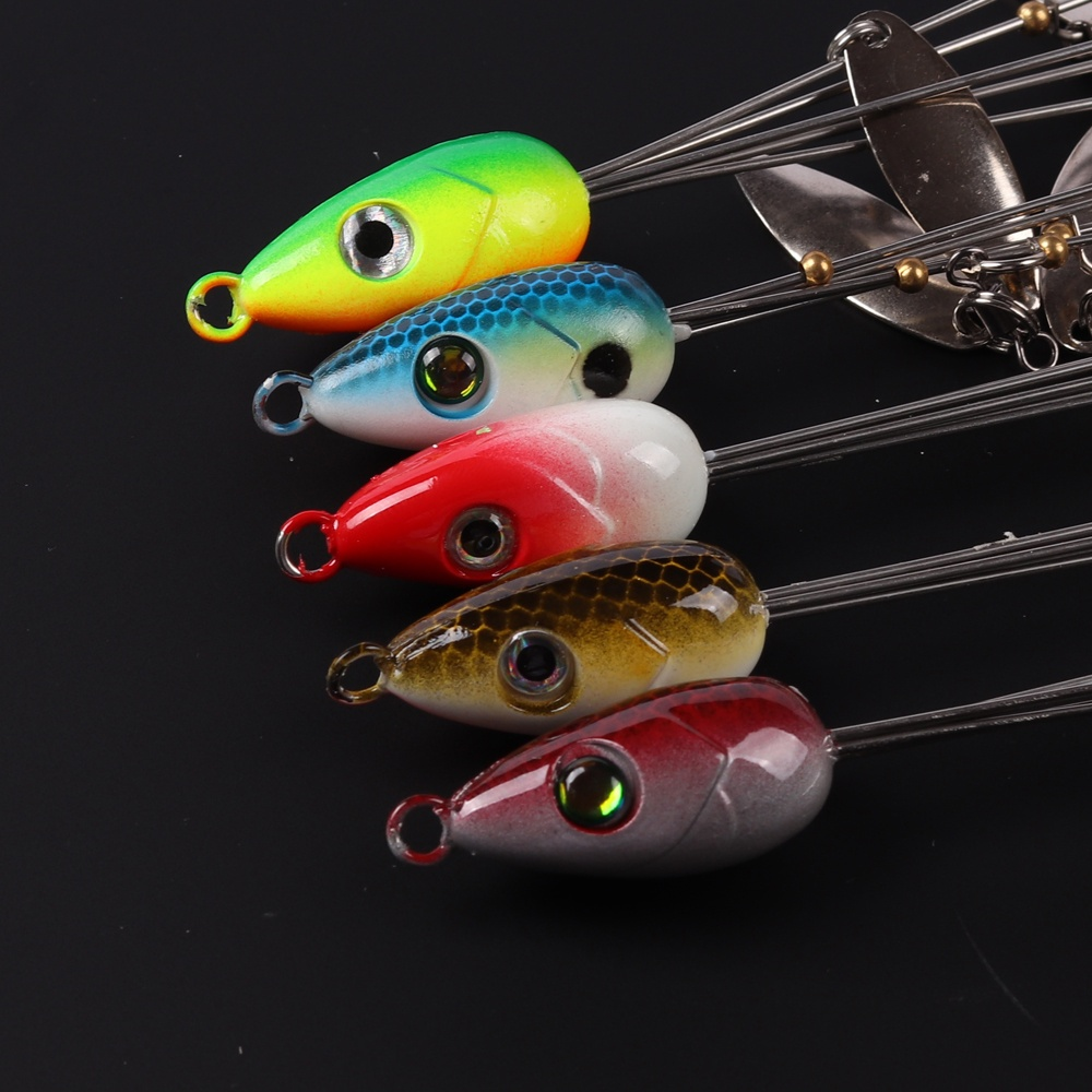 Alabama Umbrella Rig Fishing Lure Set 7 Pack | 5-Arm Multi-Head Bass Lure with Ultralight Tripod Frame, Beginner Friendly Swimbait Rig for Bass Walleye - product image 6