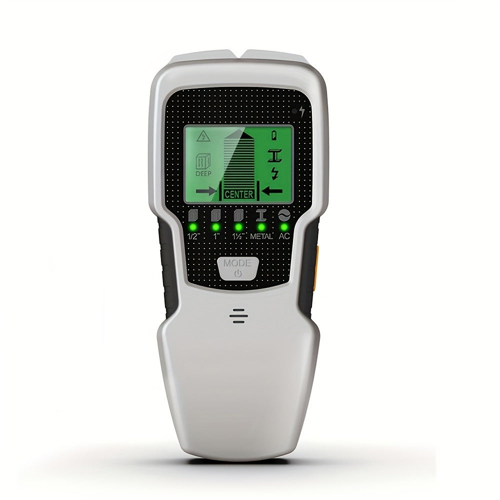 Stud Finder Wall Scanner 5-in-1 Electronic C75 | LCD Display Audio Alarm Detects Wood Studs AC Live Wire Metal Pipes Joists | Accurate Wall Detector for Drywall Home Renovation DIY - product image