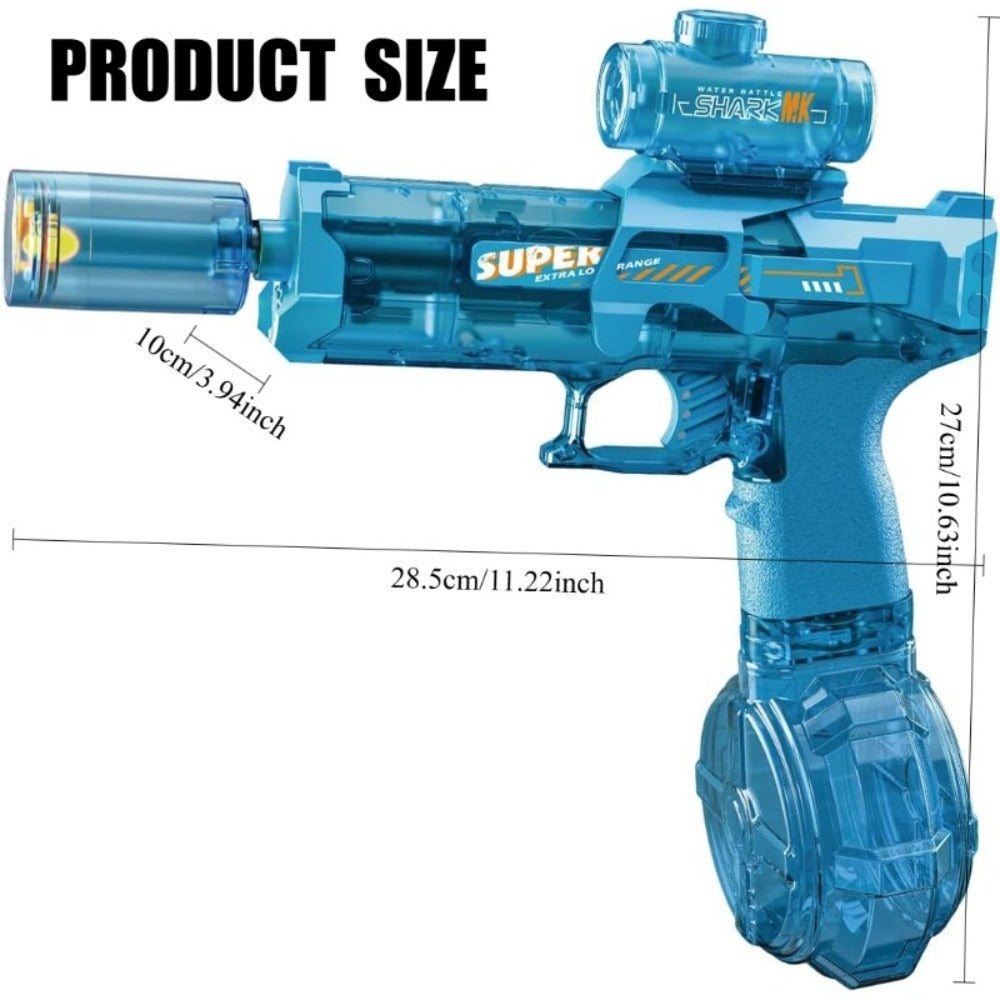 Kids Electric Water Gun with Large Capacity | Automatic Squirt Blaster for Boys & Girls, Outdoor Summer Toy for Swimming Pool Beach Lawn Backyard, Fun Birthday - product image 6