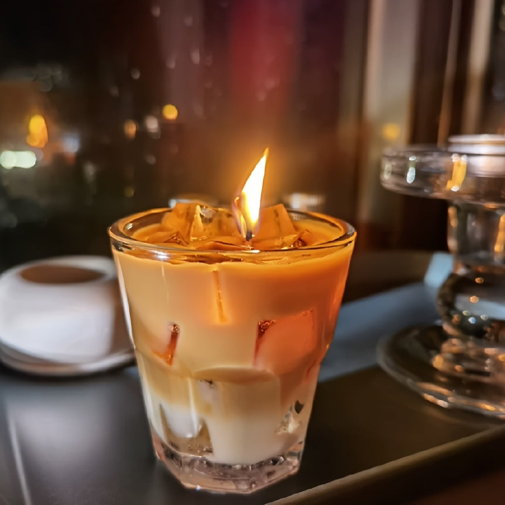 Coffee Candle Handcrafted – 200g Iced Coffee Scented Soy Candle in Single Cup Design, Rich Coffee Aroma for Indoor Fragrance, Instagram-Style Niche Birthday Gift Box for Coffee Lov - product image 8