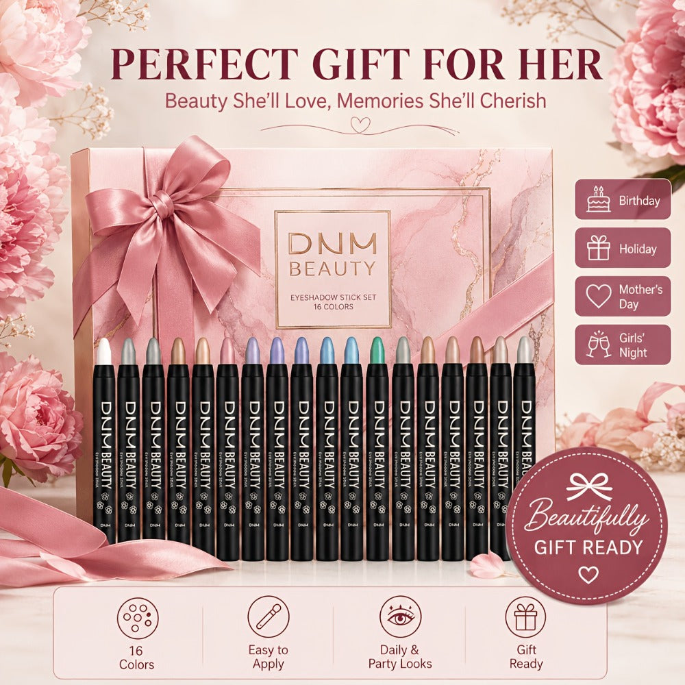 Highly Pigmented Eyeshadow Stick Set 16 Colors Waterproof Matte & Shimmer Eye Makeup Pencil Kit — Blendable Crease-Proof Long-Lasting Eye Crayon for Women Beginners Daily & Glam Lo - product image 17